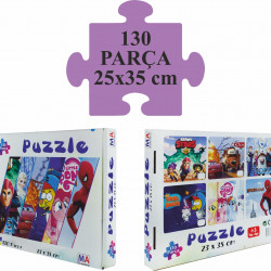 Çocuklar İçin Puzzle - 130 Parça - 25x35 cm - Brawl Stars
